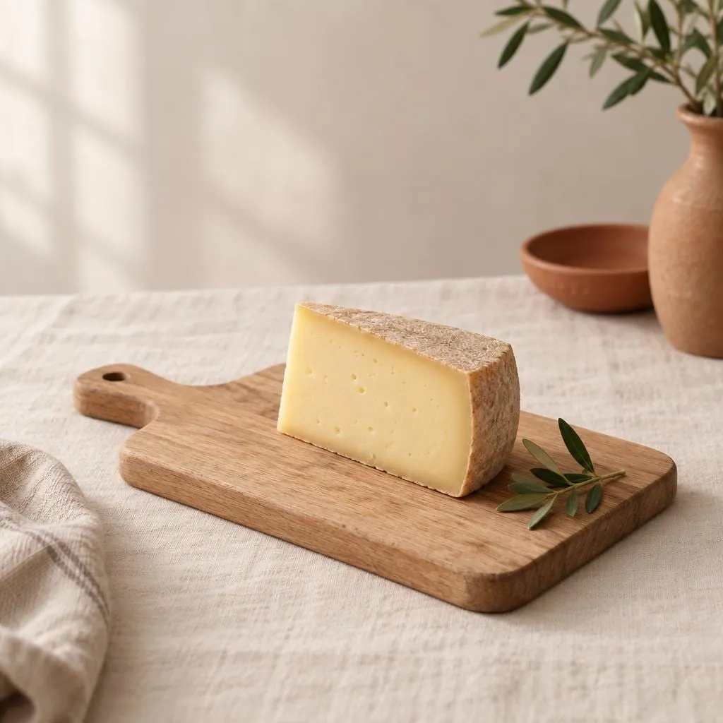 Käse, angerichtet in einer hellen Keramikschale